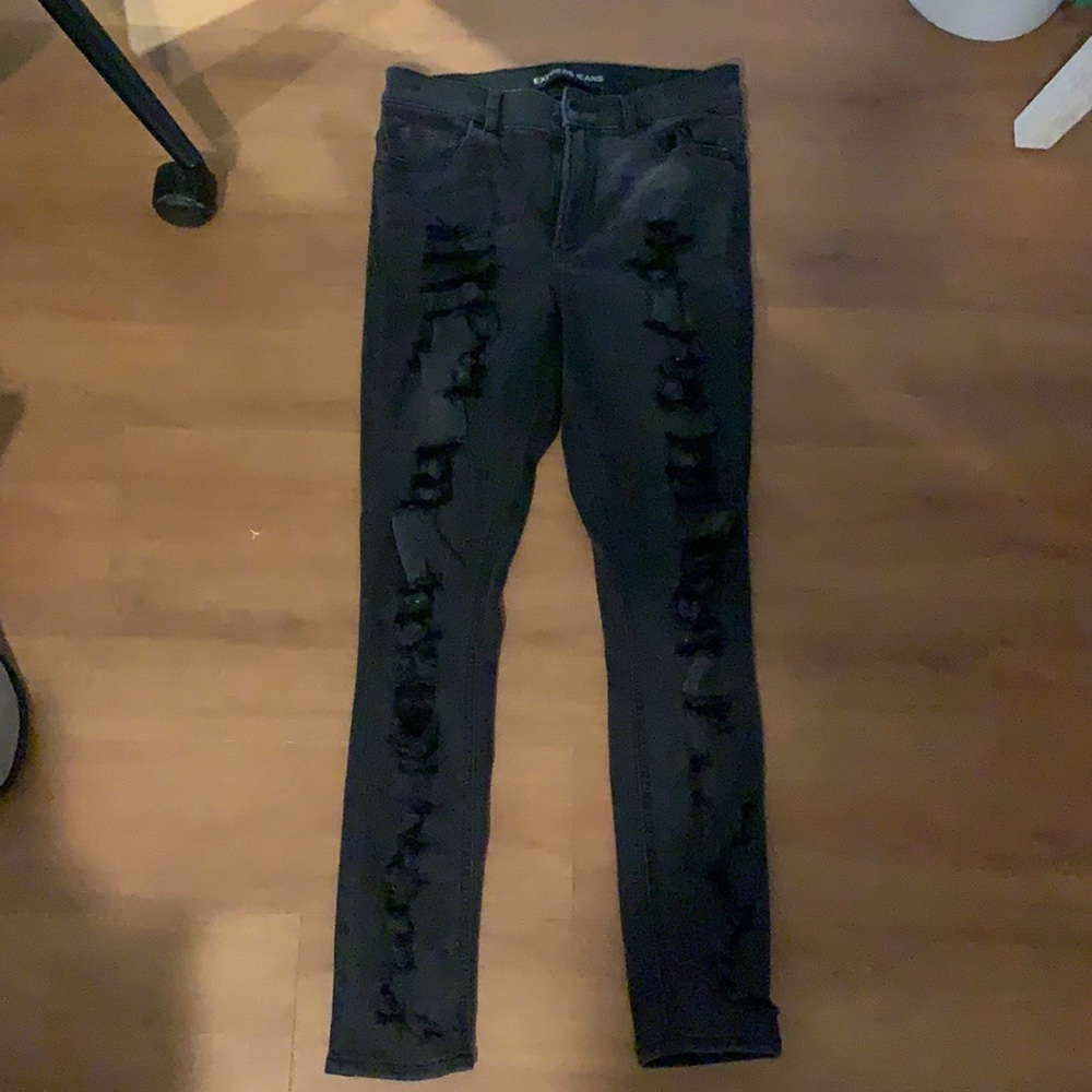 Express Ripped Skinny Jeans